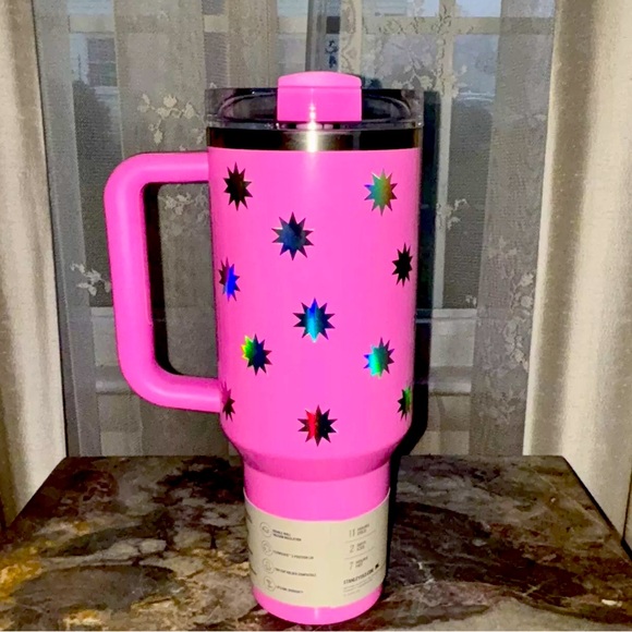 🩷 Stanley x Target Popsicle Pink Starburst 40oz Tumbler 👙 - Picture 2 of 5